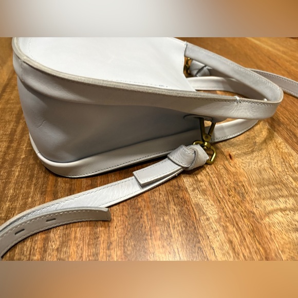 Madewell Womens The Sydney Crossbody Hobo Bag Luxe Leather Boho Light Baby Blue - Picture 5 of 9